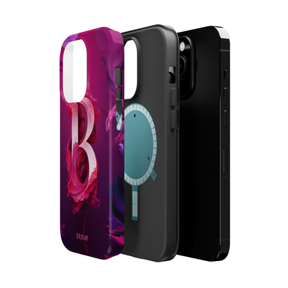 B Pink Splash - iPhone MagSafe Tough Case