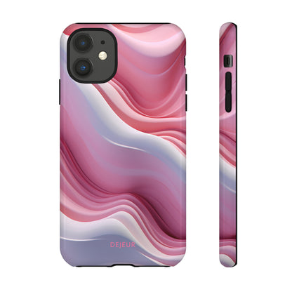 Pink Cream Waves - iPhone Tough Case