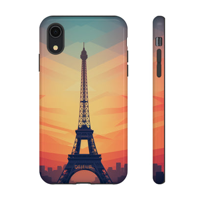 Eiffel Tower Sunset - iPhone Tough Case