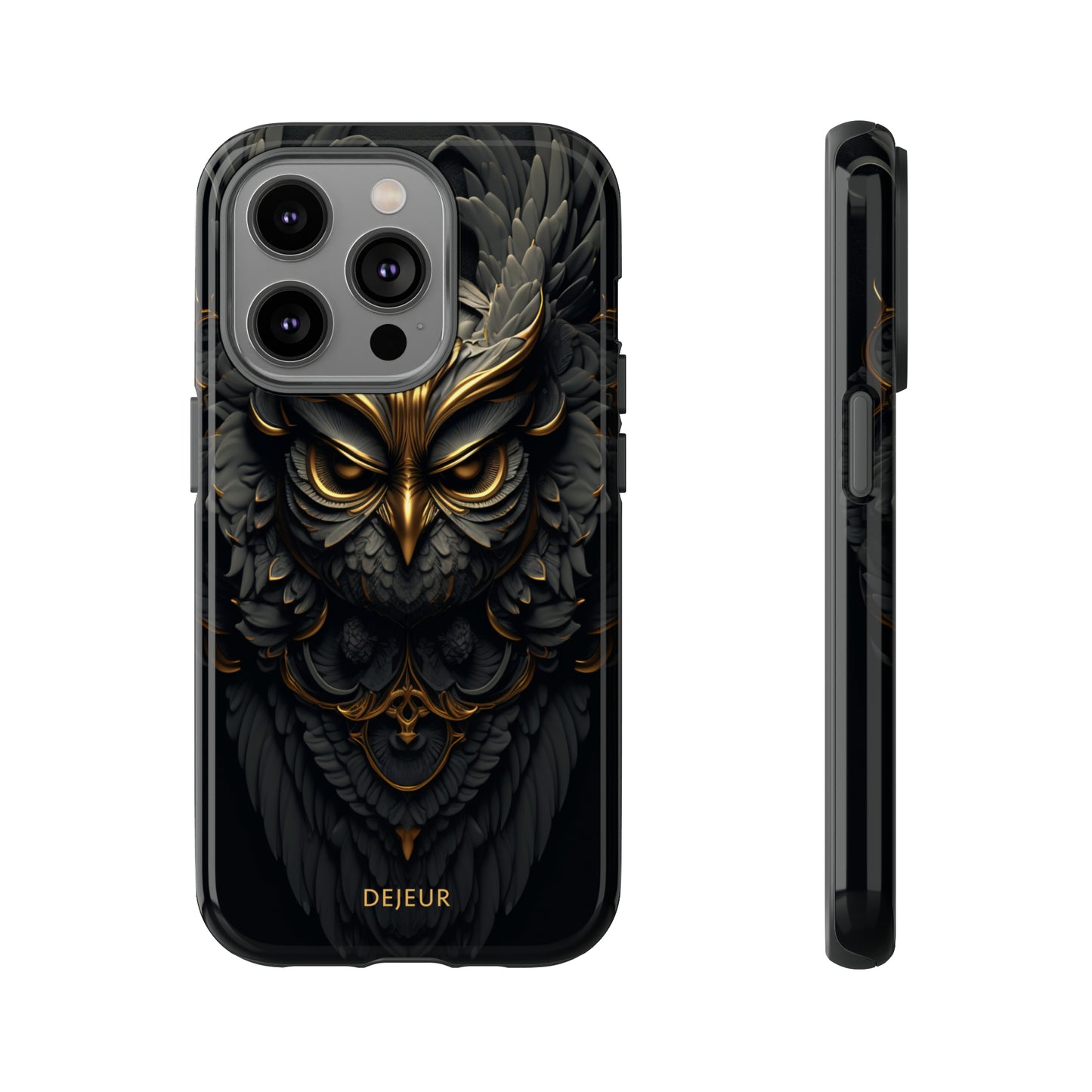 Golden Dark Owl - iPhone Tough Case