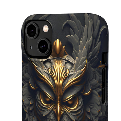 Golden Dark Owl - iPhone Snap Case