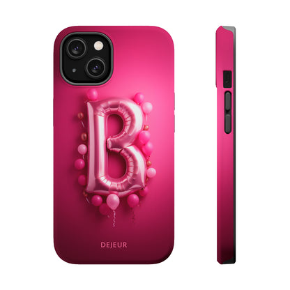 B Magenta Pink Balloons - iPhone MagSafe Tough Case