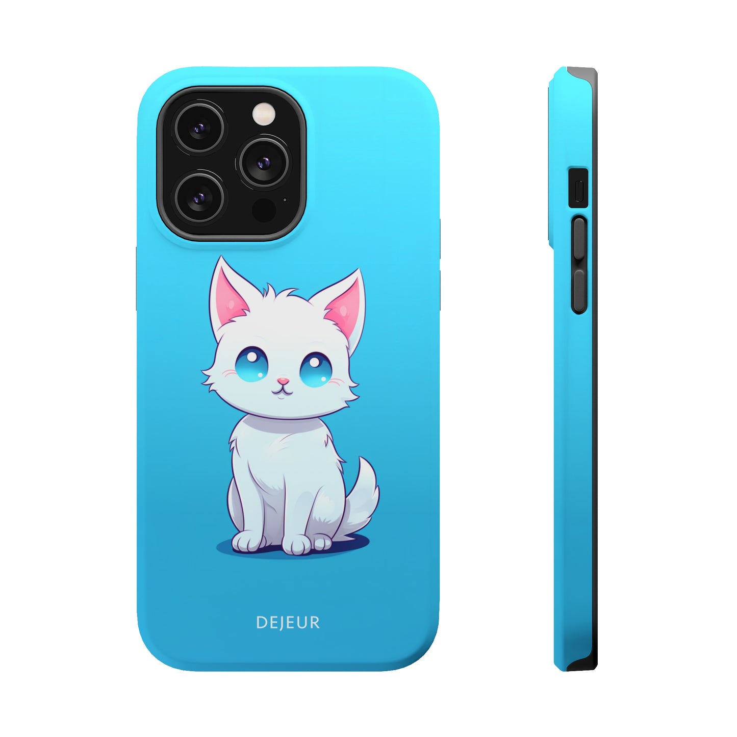 Blue Eyed Cutey Cat - iPhone MagSafe Tough Case