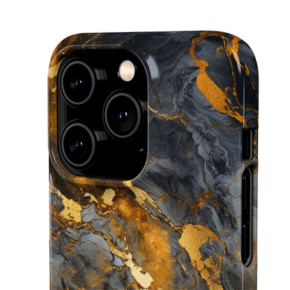 Platinum Gold Marble - iPhone Snap Case