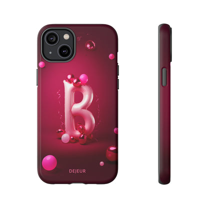 B Pink Party Balloons - iPhone Tough Case