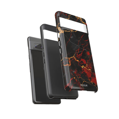 Dark Crimson Marble - Google Pixel Tough Case