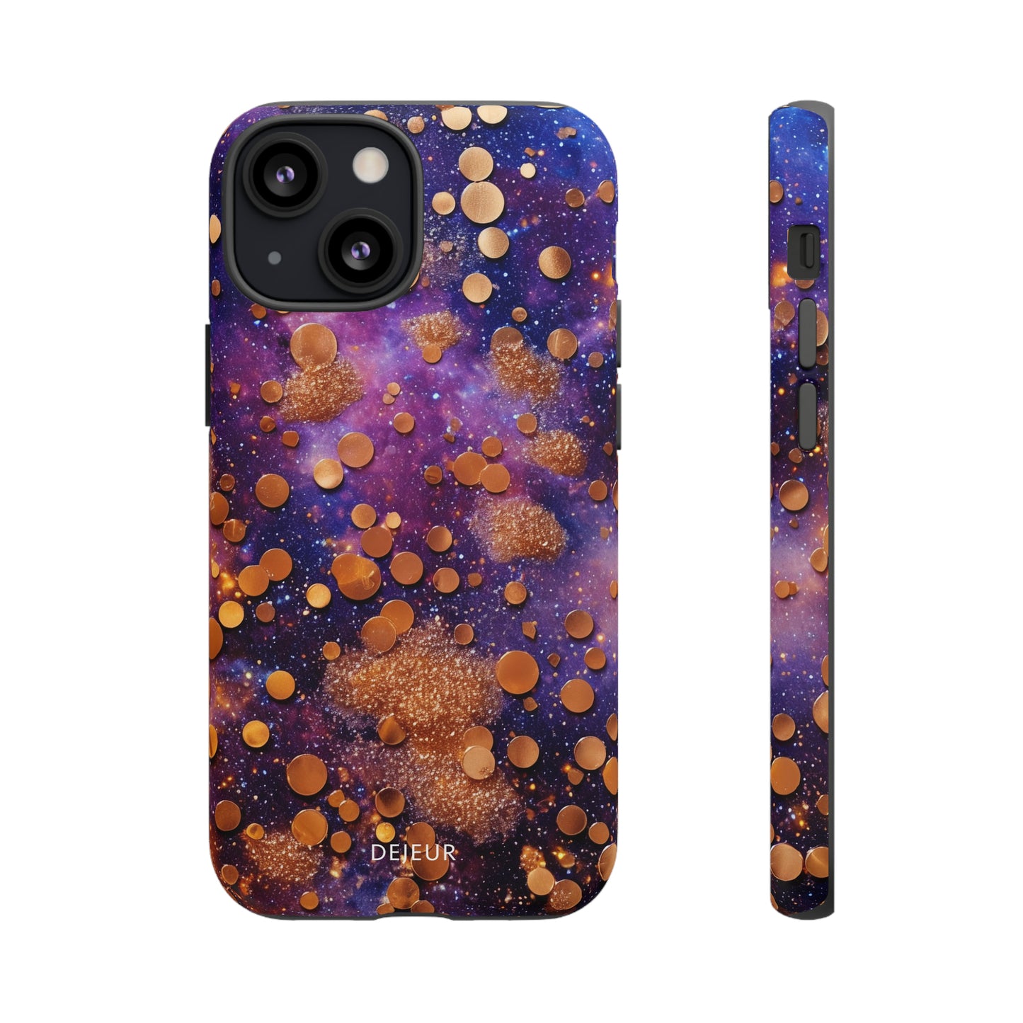 Cosmic Glitter Circles - iPhone Tough Case