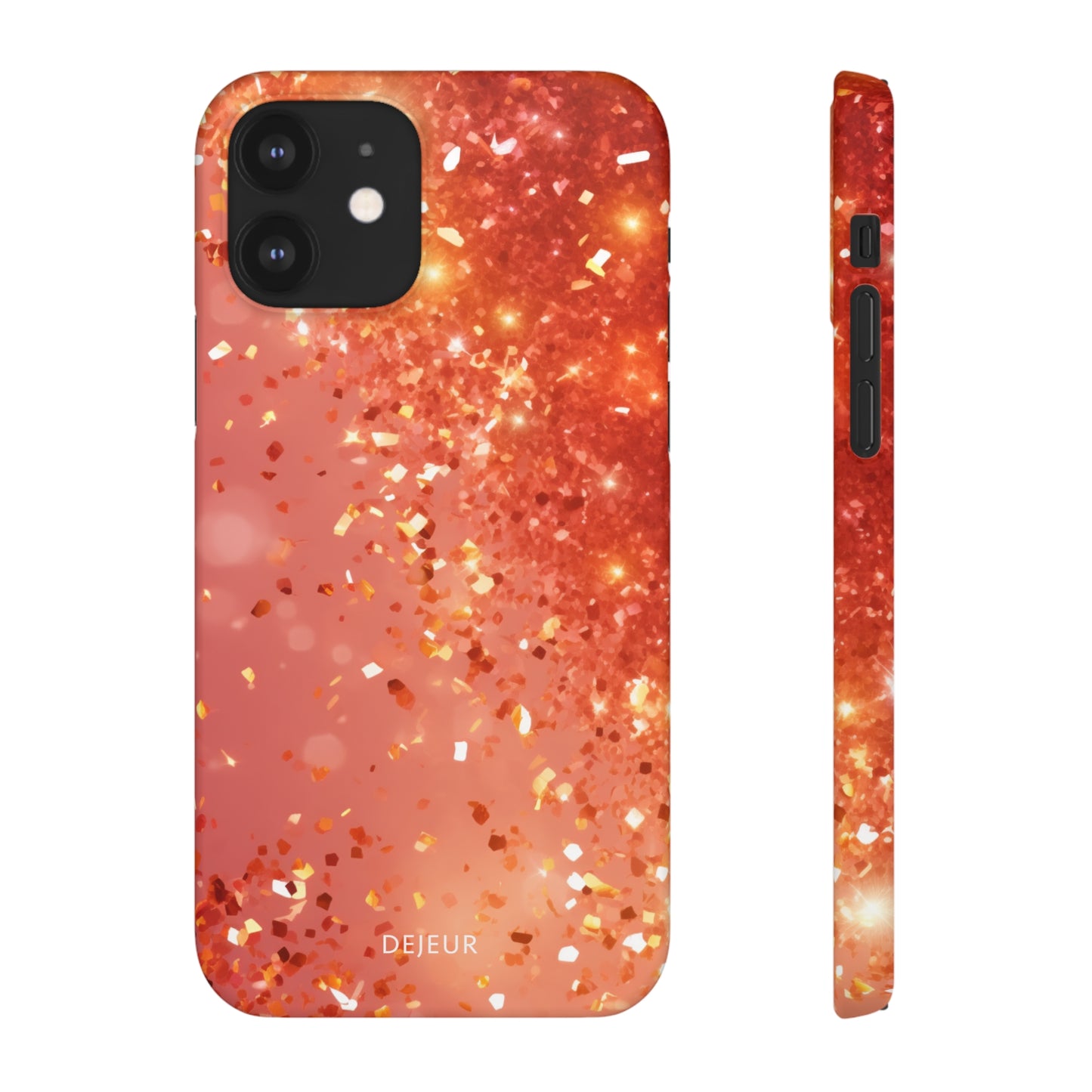 Rose Confetti Glitter - iPhone Snap Case