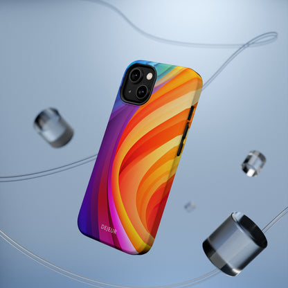 Rainbow Waves - iPhone MagSafe Tough Case