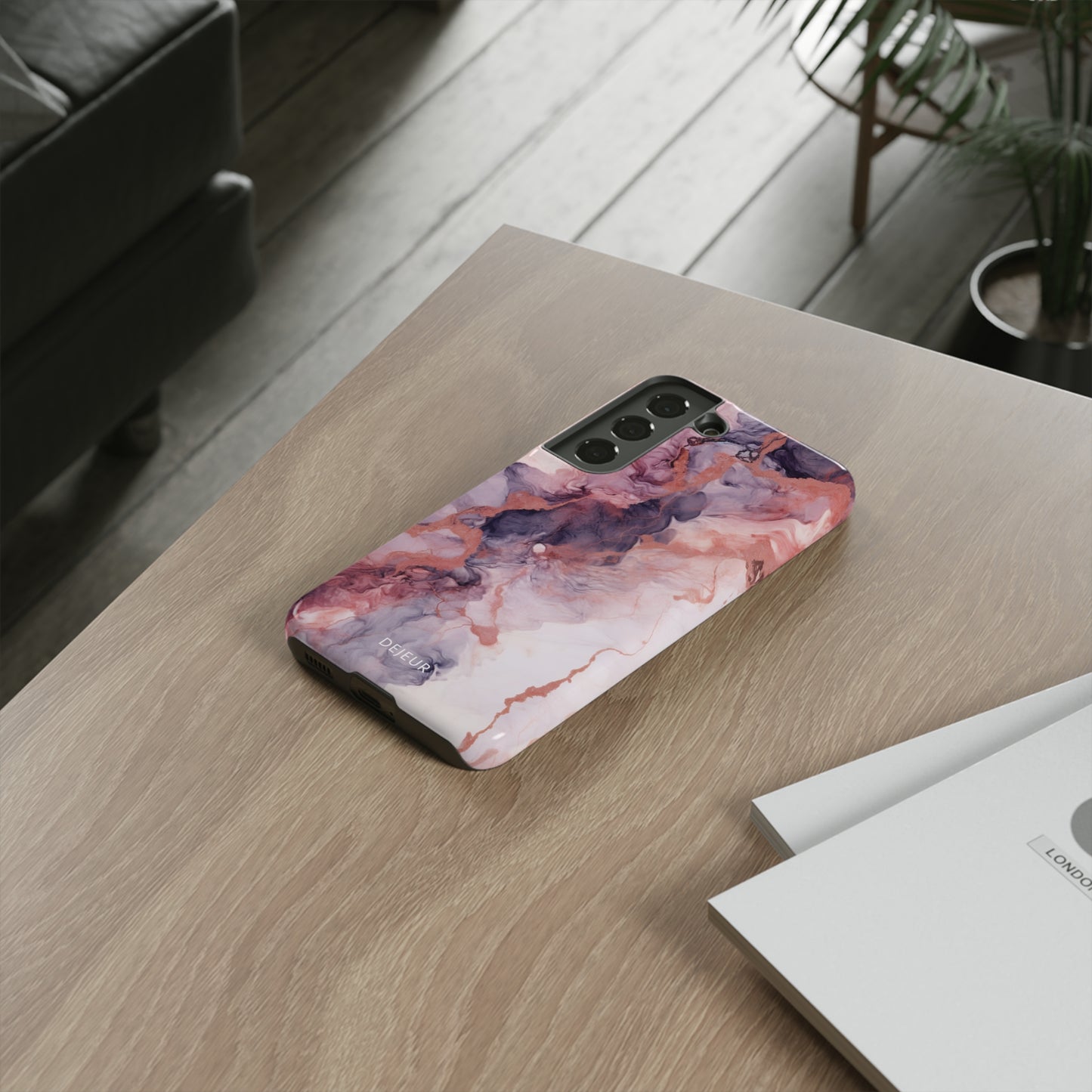 Royal Purple Marble - Samsung Galaxy Tough Case