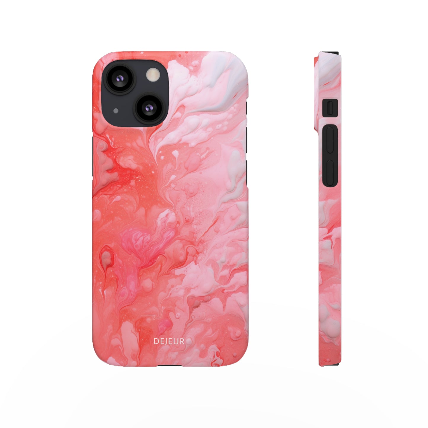 Rose Pink Marble - iPhone Snap Case