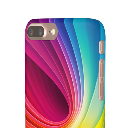 Rainbow Swirl - iPhone Snap Case