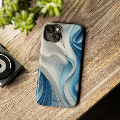 Blue Cream Ripple - iPhone Tough Case