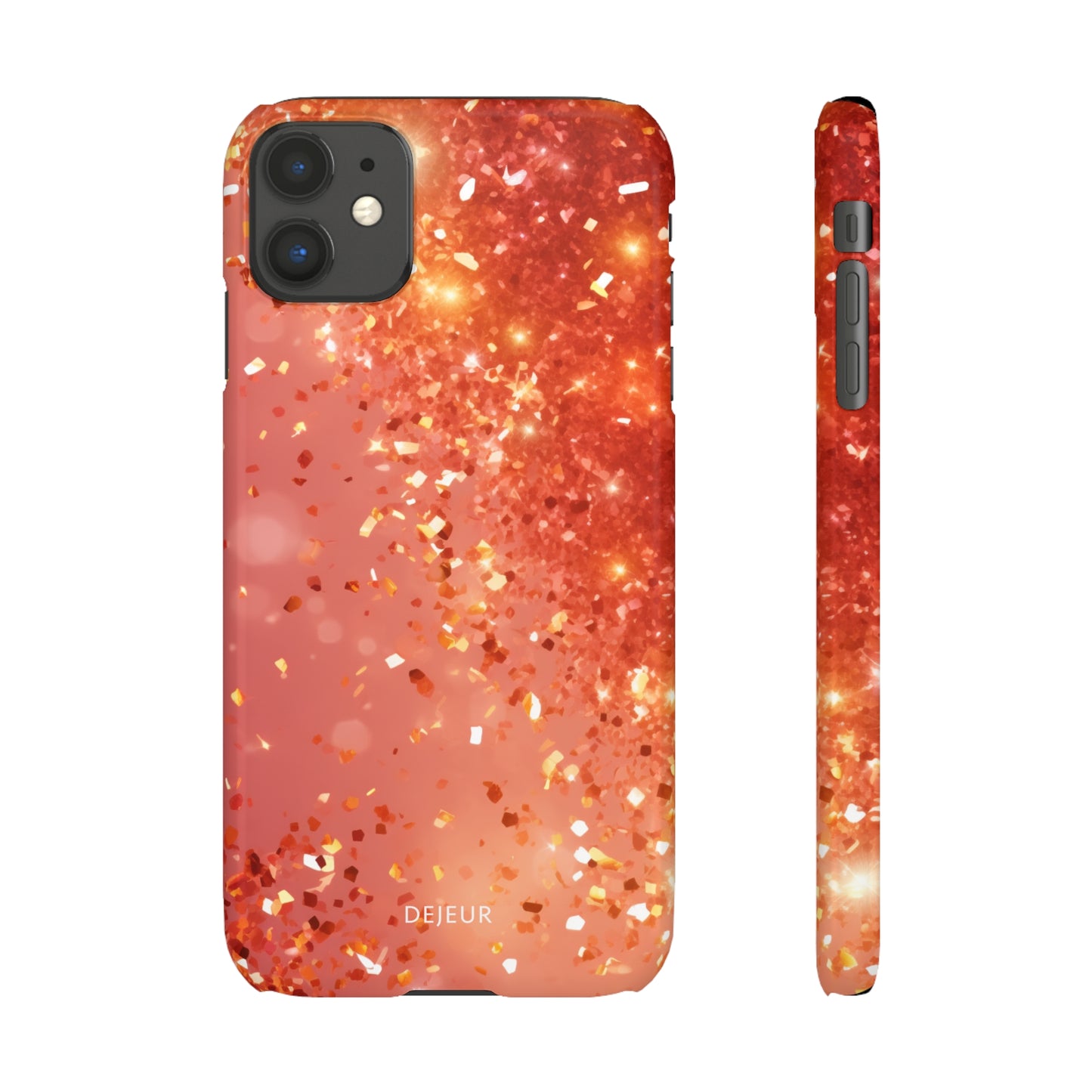 Rose Confetti Glitter - iPhone Snap Case