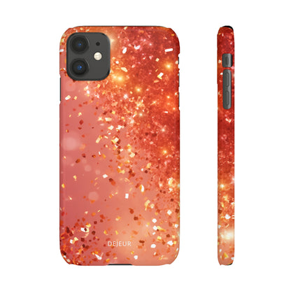 Rose Confetti Glitter - iPhone Snap Case