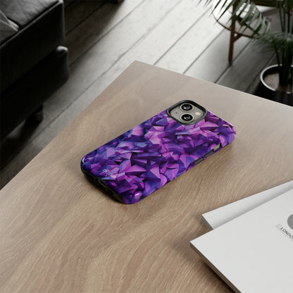 3D Purple Pattern - iPhone Tough Case