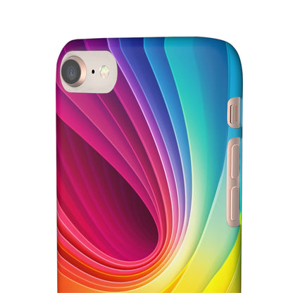 Rainbow Swirl - iPhone Snap Case