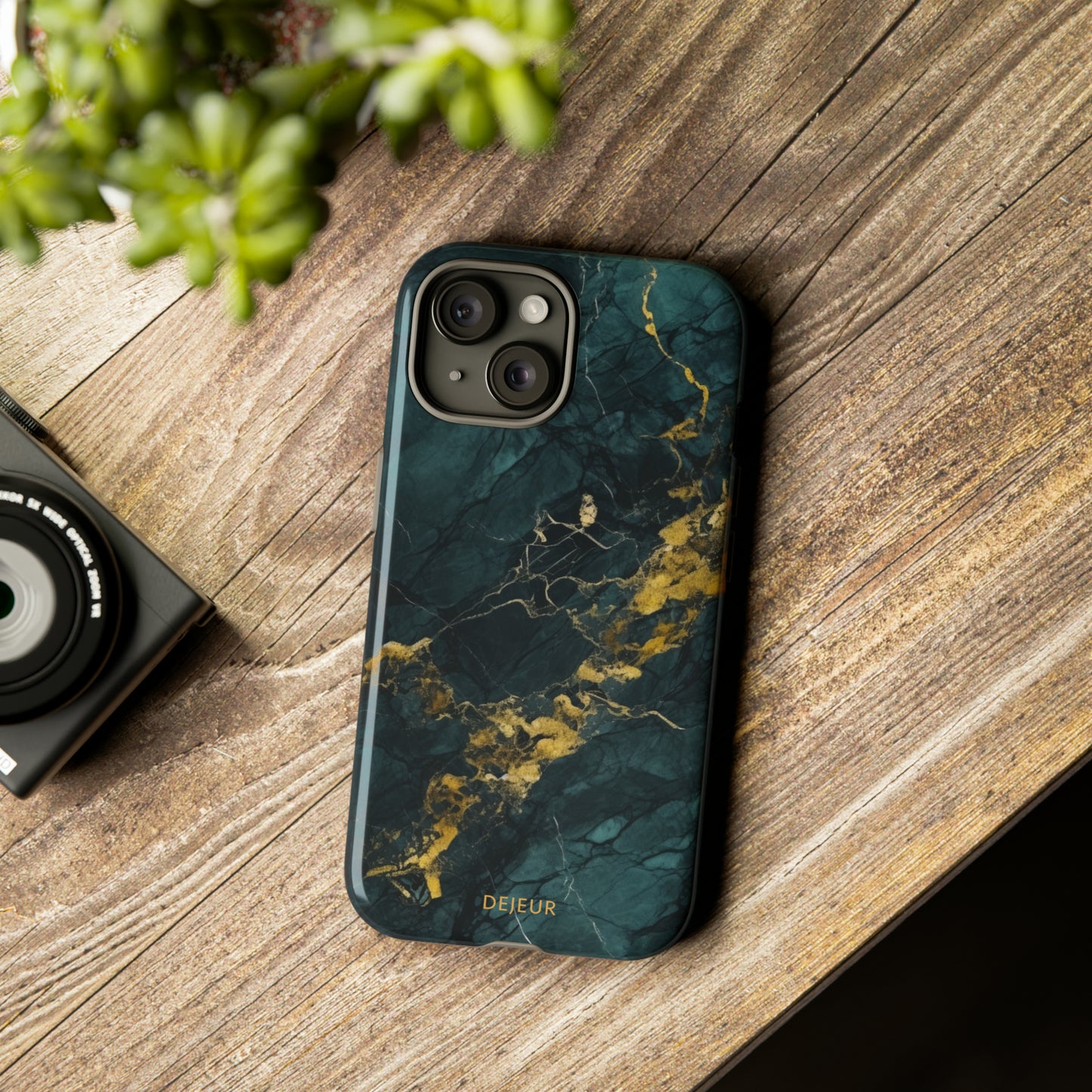 Gold Shadow Marble - iPhone Tough Case