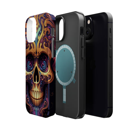 Paisley Skull - iPhone MagSafe Tough Case