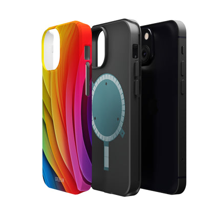 Rainbow Layers - iPhone MagSafe Tough Case