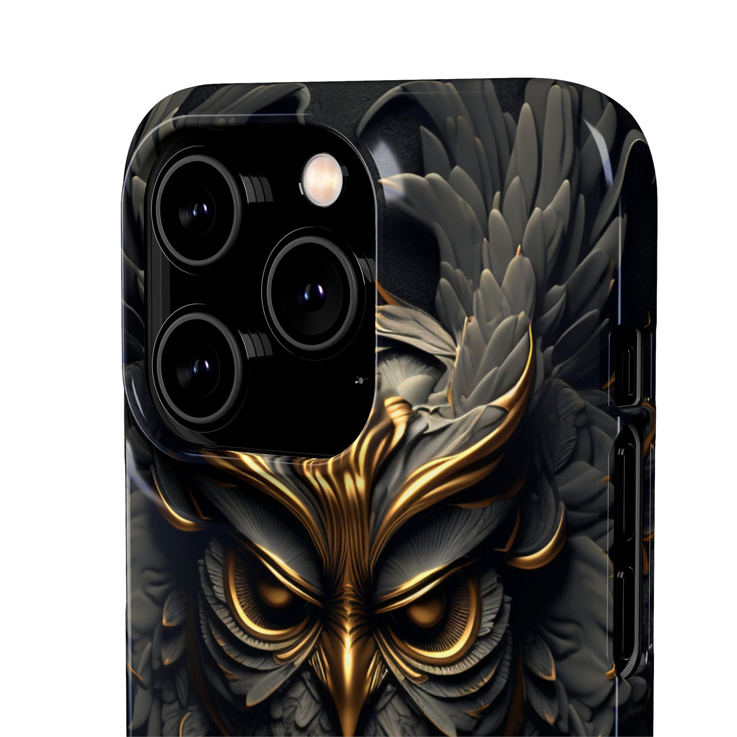 Golden Dark Owl - iPhone Snap Case