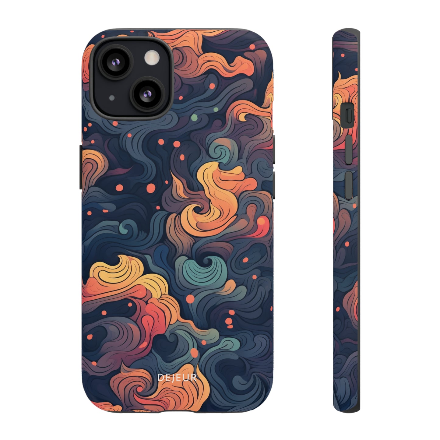 Fox Tail Swirls - iPhone Tough Case