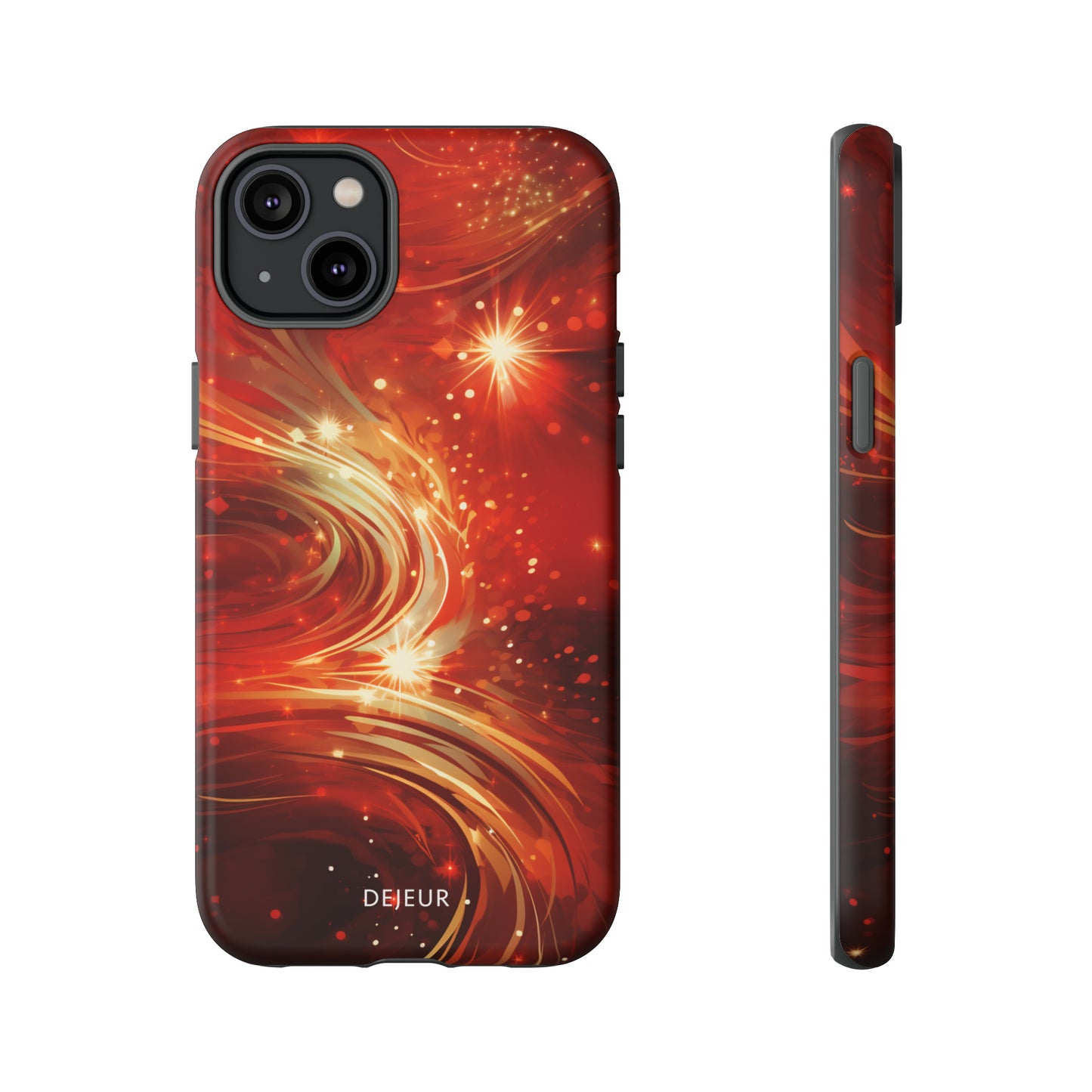 Festive Ruby Swirls  - iPhone Tough Case