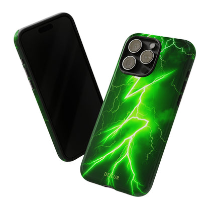 Neon Green Lightning - iPhone Tough Case