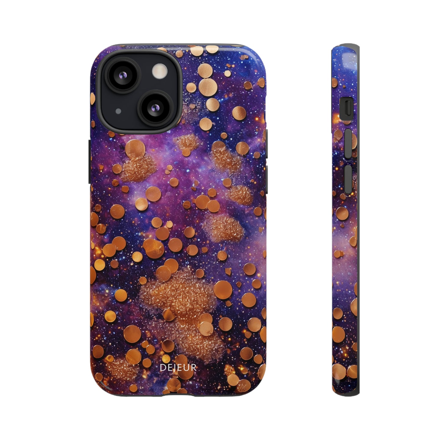 Cosmic Glitter Circles - iPhone Tough Case