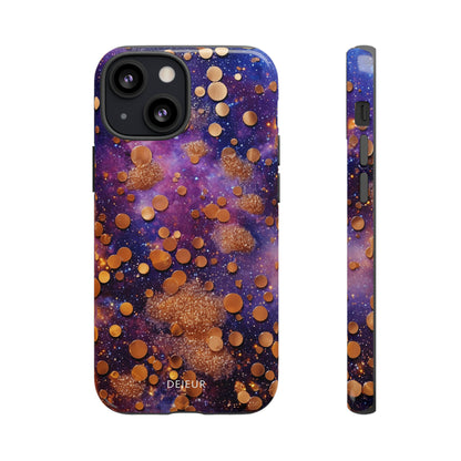 Cosmic Glitter Circles - iPhone Tough Case