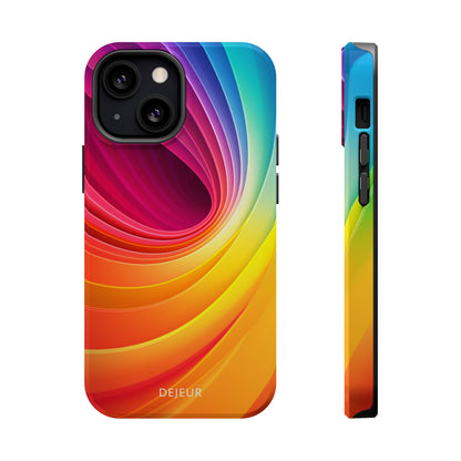 Rainbow Swirl - iPhone MagSafe Tough Case