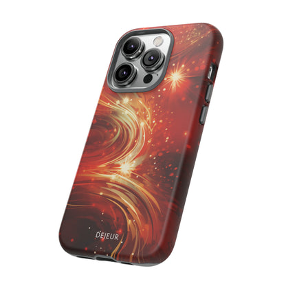 Festive Ruby Swirls  - iPhone Tough Case