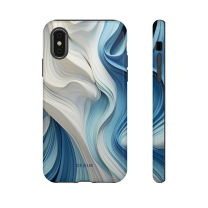 Blue Cream Ripple - iPhone Tough Case