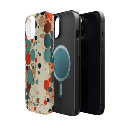 Pastel Line Circles - iPhone MagSafe Tough Case