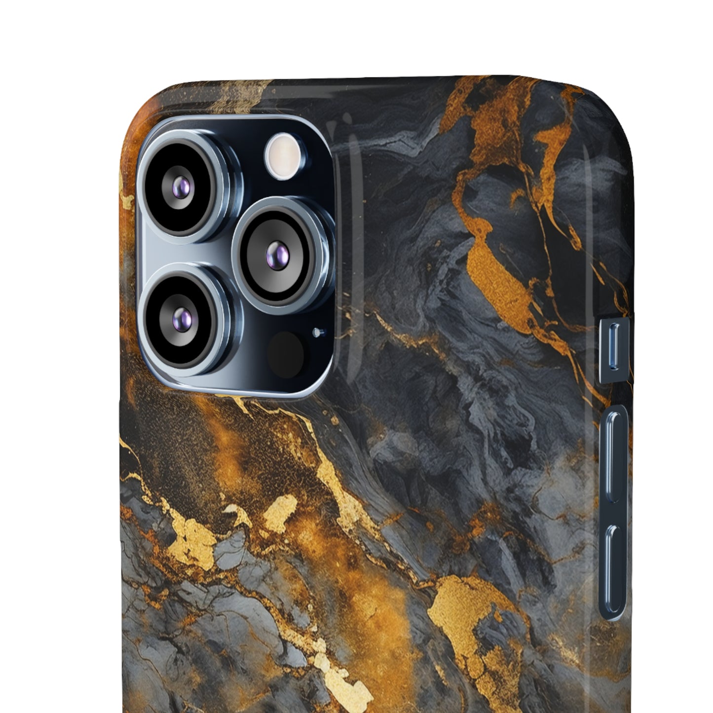 Platinum Gold Marble - iPhone Snap Case