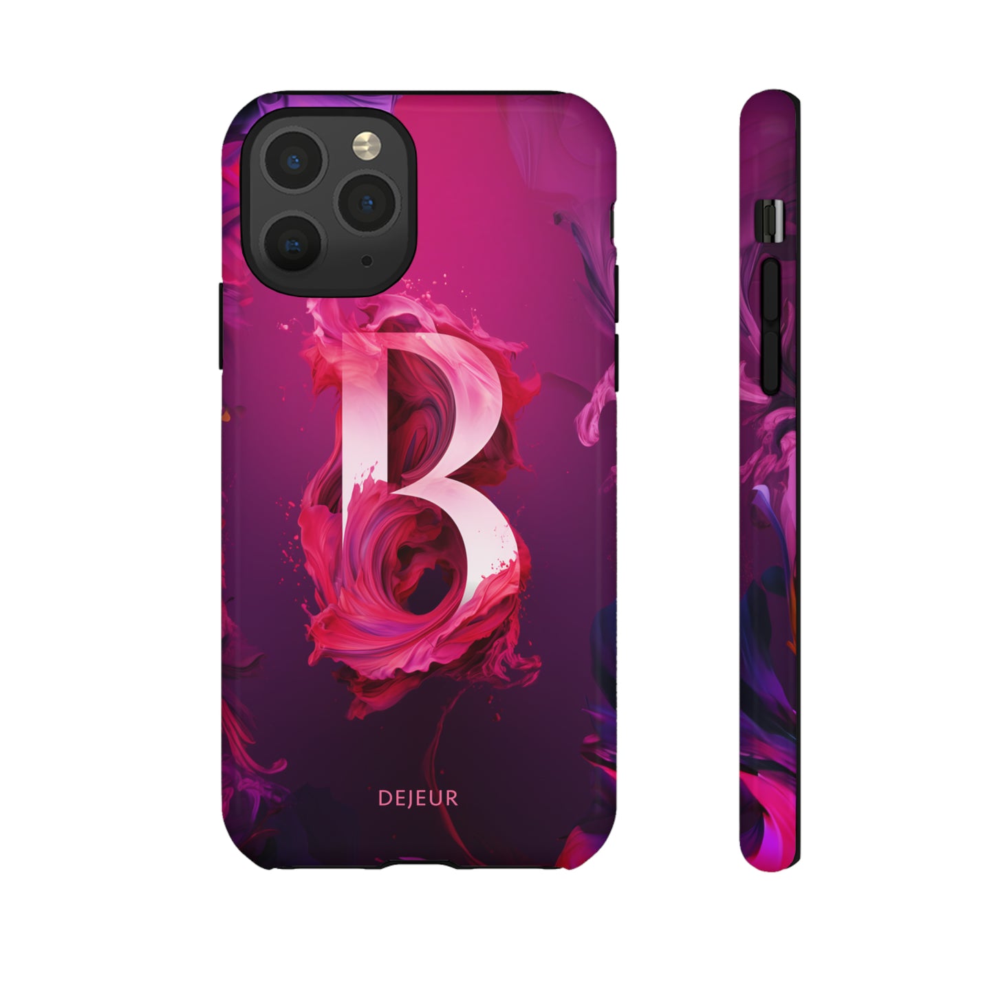 B Pink Splash - iPhone Tough Case