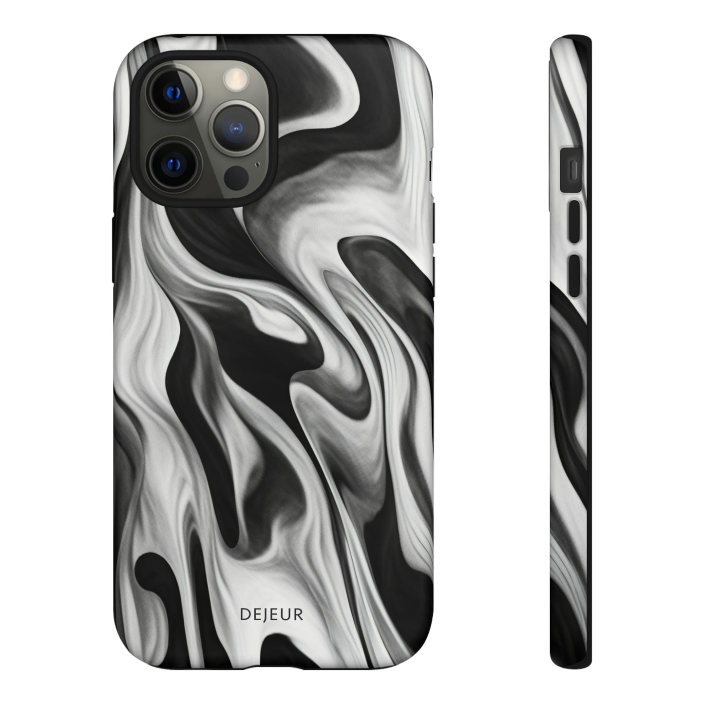 Misty Waves Monochrome - iPhone Tough Case