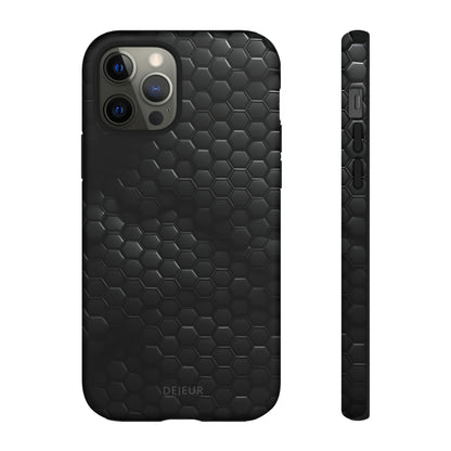 Black Carbon Matrix - iPhone Tough Case