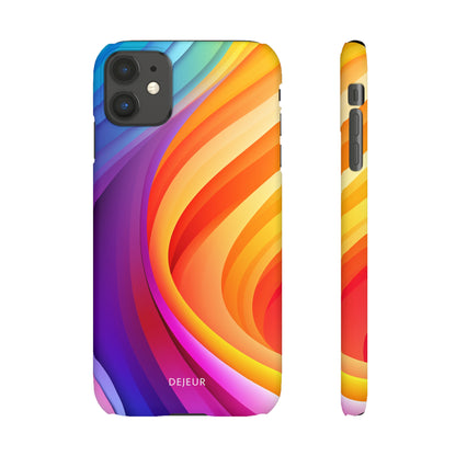 Rainbow Waves - iPhone Snap Case