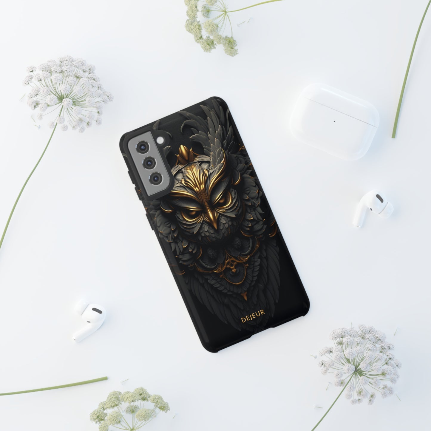 Golden Dark Owl - Samsung Galaxy Tough Case