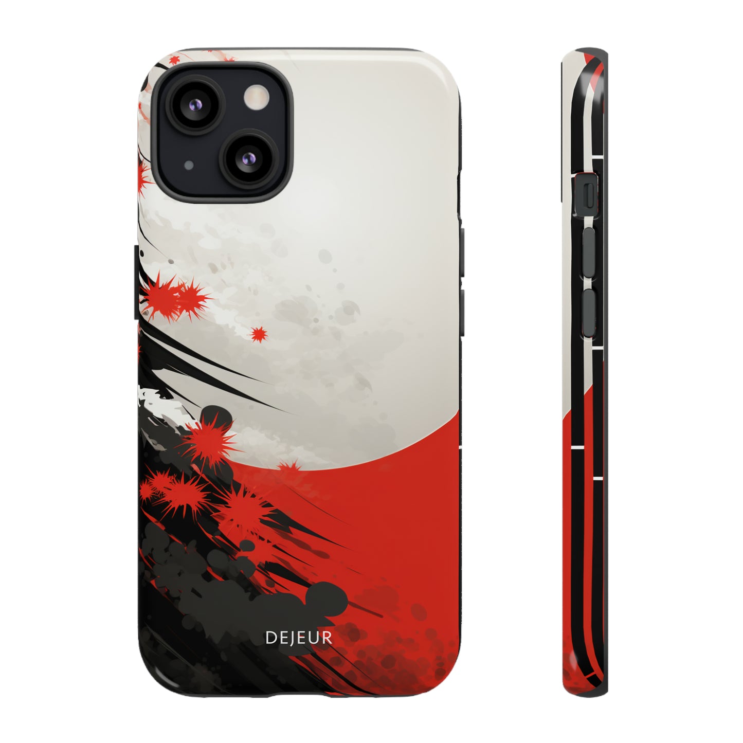 Japanese Abstract Splatter - iPhone Tough Case