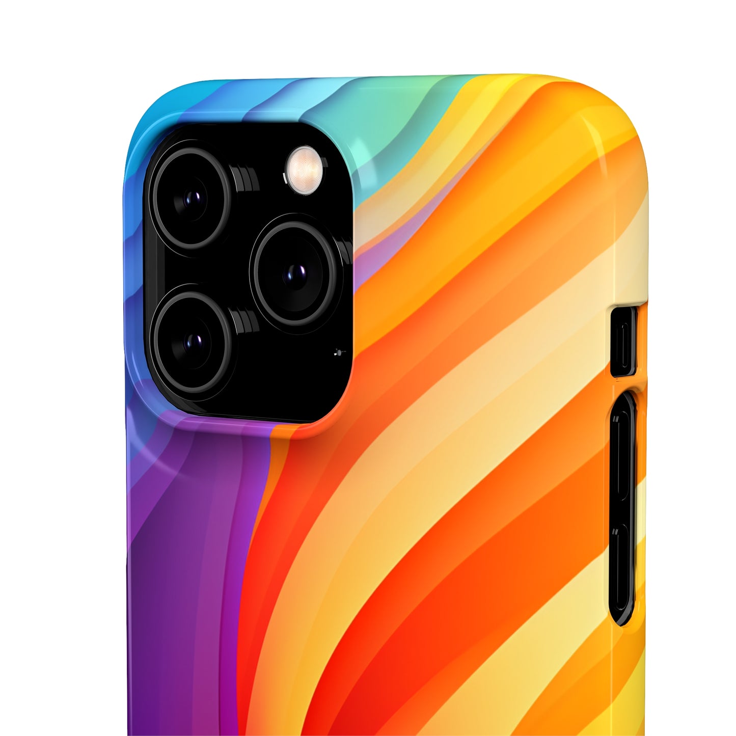 Rainbow Waves - iPhone Snap Case