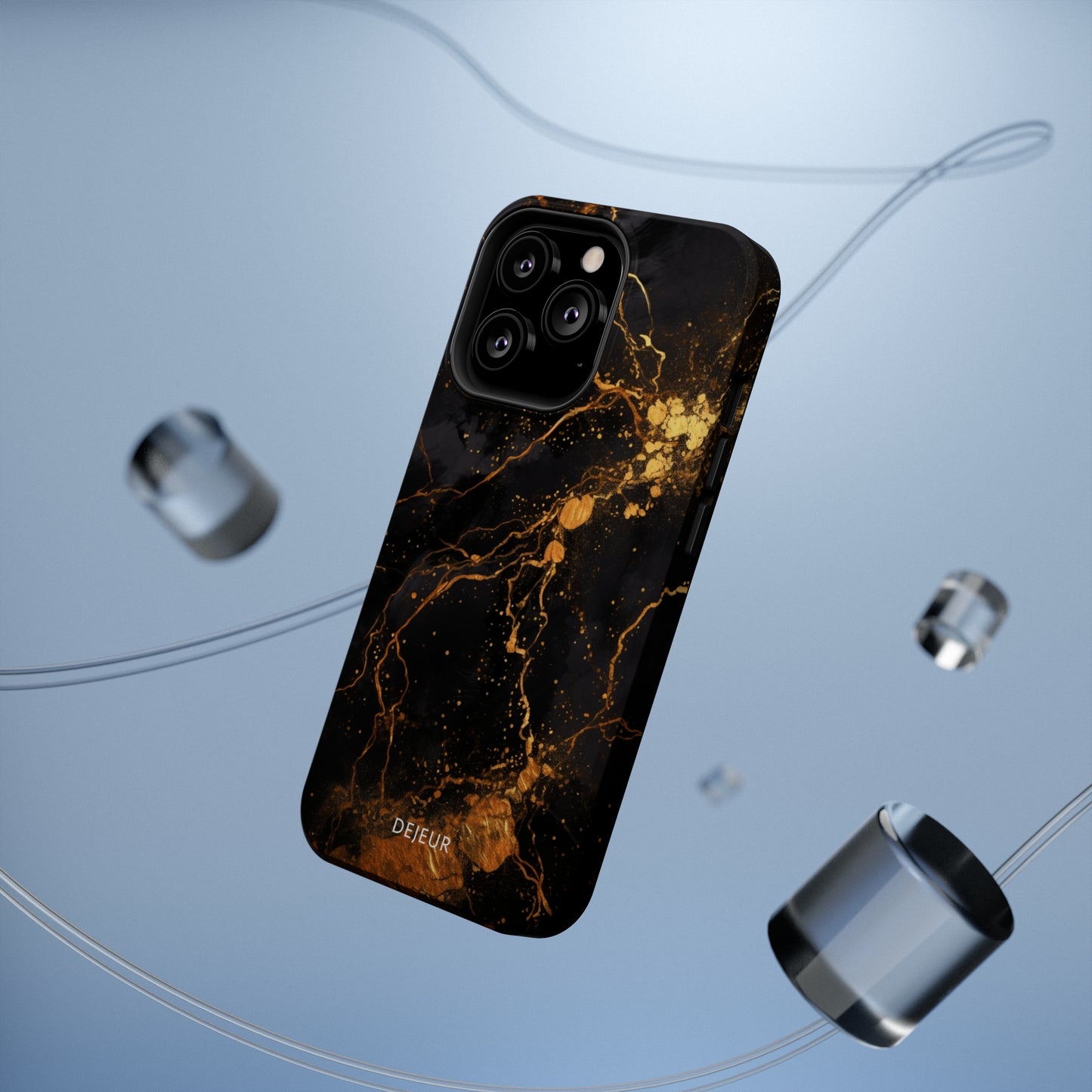 Dark Gold Amber Marble - iPhone MagSafe Tough Case