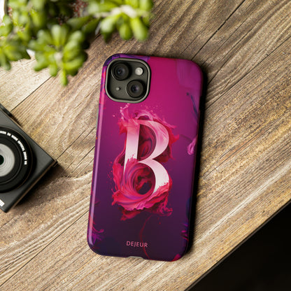 B Pink Splash - iPhone Tough Case