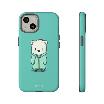 Aqua Coat Bear - iPhone Tough Case