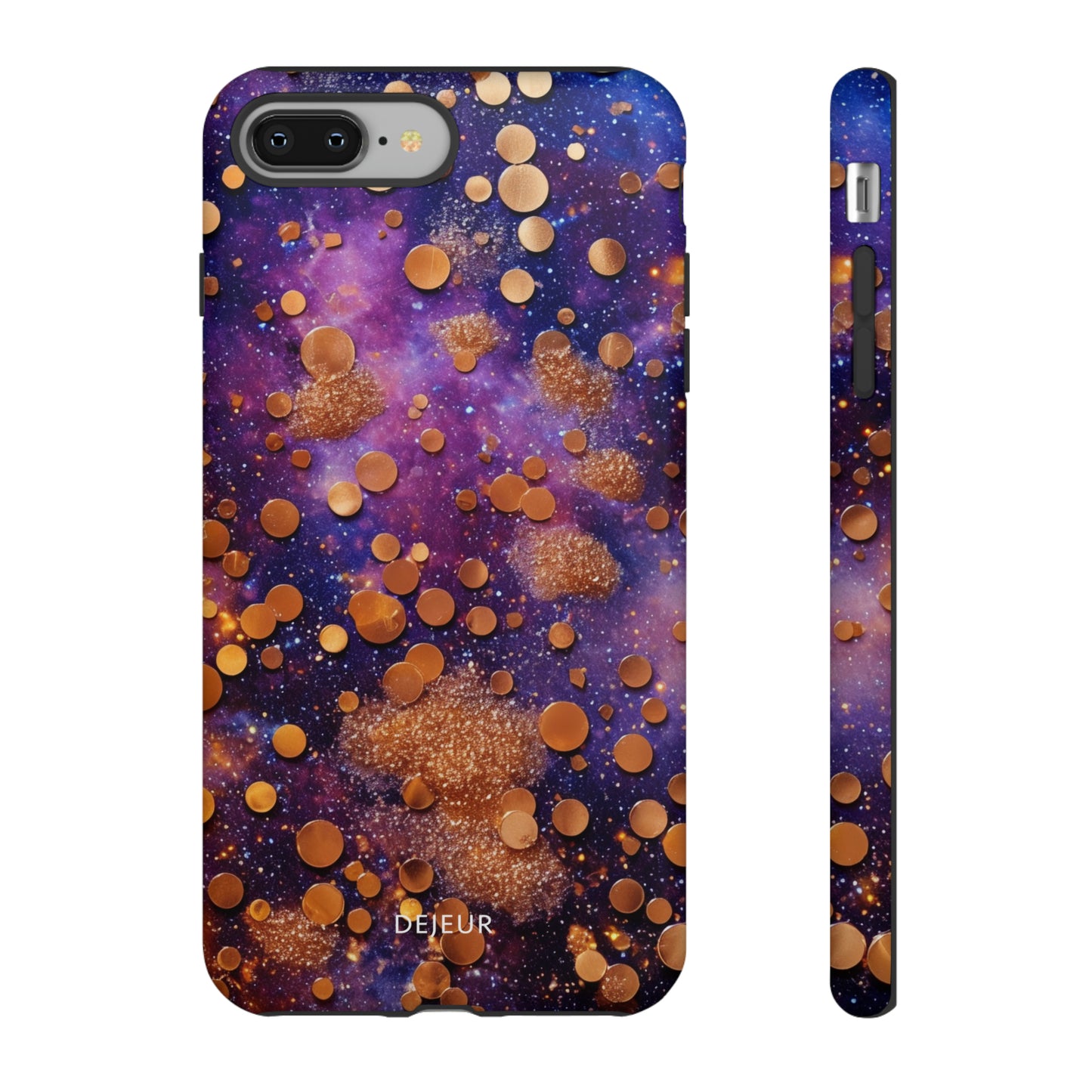 Cosmic Glitter Circles - iPhone Tough Case