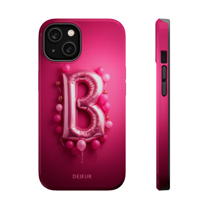 B Magenta Pink Balloons - iPhone MagSafe Tough Case