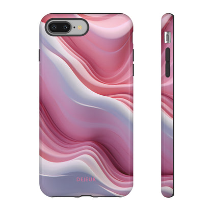 Pink Cream Waves - iPhone Tough Case