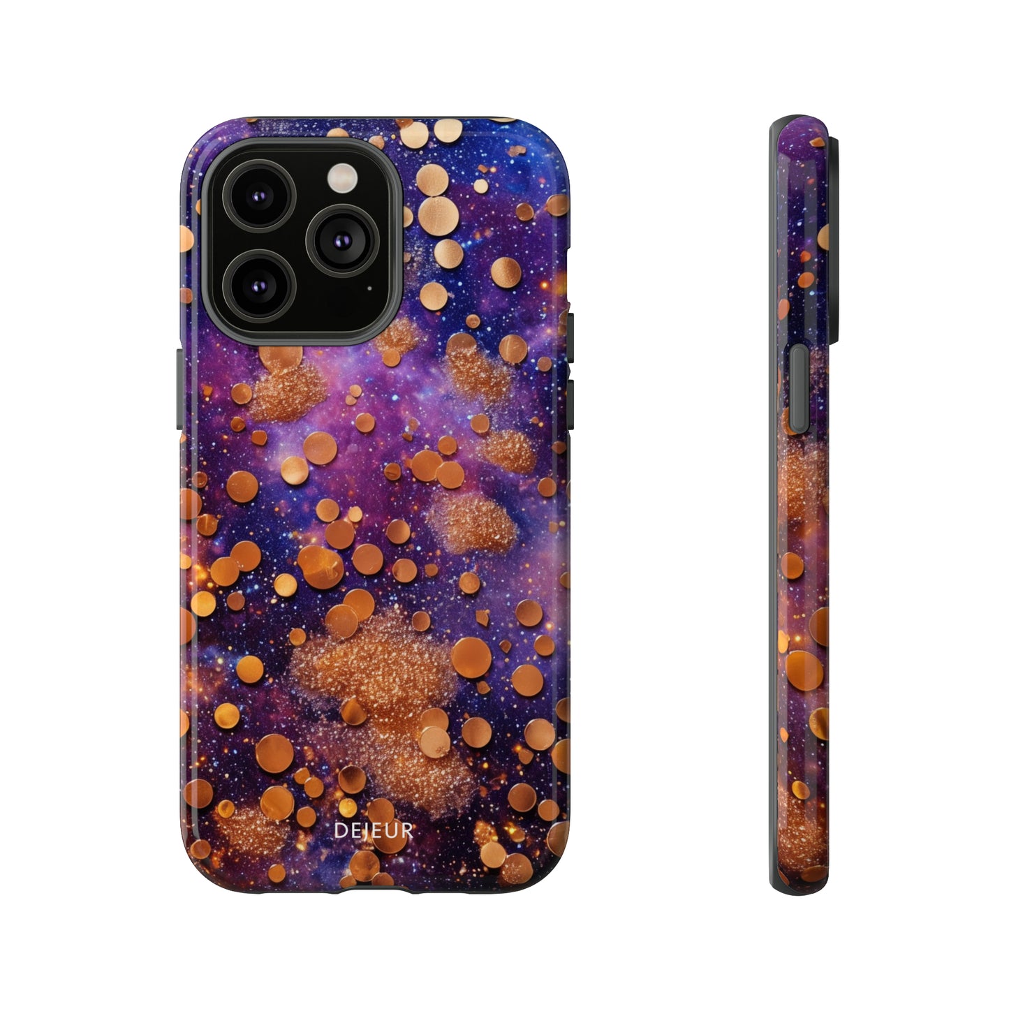 Cosmic Glitter Circles - iPhone Tough Case