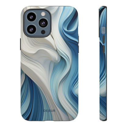 Blue Cream Ripple - iPhone Tough Case